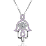  Lucky Hamsa Hand Pendant Necklaces 