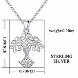 925 Sterling Silver Tree of Life Necklace Pendant Celtics Knot Charm Women Pendants Fashion Silver Jewelry Gift