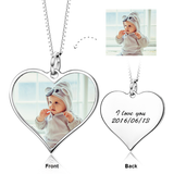 Personalized Engraved Kids Color Photo&Text Adjustable 16”-20”- 925 Sterling Silver