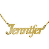 925 Sterling Silver Personalized Name Necklace Adjustable 16”-20” - 925 Sterling Silver OEM And Customization