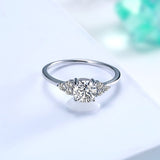 High Quality 100% 925 Sterling Silver Princess Square clear CZ Finger Rings for Women Wedding Engagement Jewelry