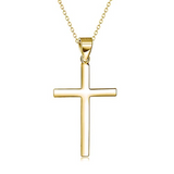 Cross Necklace Sterling Silver Pendant for Men Women