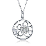  flower chain Round necklace