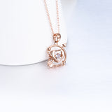 18K Gold Korean Version Of The Popular New Cupid Arrow Necklace Rose Gold Plated