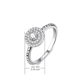 Excellent Cut Princess Full Zirconia Fashion Female Ring For Gift Birthday