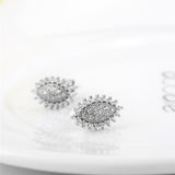 Regular zirconium stud earrings design beautiful simple earrings