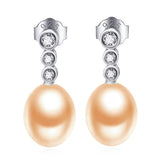 New Arrival Rhinestone And CZ Pearl Earring Mounting Design