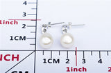 Natural Pearl Earrings Drop Shape Classic Bridal Earrings With Pendant