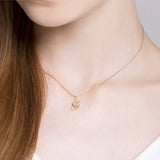 18K Gold Korean Version Of The Popular New Cupid Arrow Necklace Rose Gold Plated