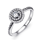 Excellent Cut Princess Full Zirconia Fashion Female Ring For Gift Birthday