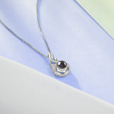 Swan Shape Necklace Many Language I Love You Necklace Design