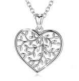 Good Luck Tree Of Life Olive leaf Pendant Necklace 