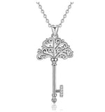 Key & Tree Of Life Pendant Necklaces