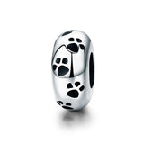 Silver Oxidized Epoxy Pet Mark Silicone Charms