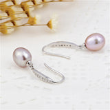 Cultured 925 Silver Pearl Earrings Mounting Daily Wear Earrings