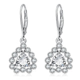 beautiful zirconia drop earrings design European style jewelry earrings