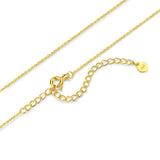 Necklace Cable Chain 18k Gold And White Gold Plated Simple Fashion Necklace