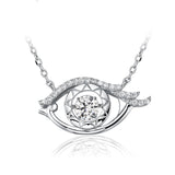 S925 Sterling Silver Fashion Creative Sun Eye Micro Inlay Series Necklace Female Pendant Jewelry Cross-Border Exclusive