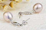 Stylish Culture Real Pearls Mounting Earrings Pearl Women Earrings