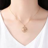 Infinity Knot Freshwater Pearl Pendant S925 Sterling silver Necklace