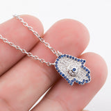 Hamsa Necklace Manufacturing Silver Jewelry Necklace