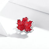 925 Sterling Silver Beautiful Maple Leaves harm For Bracelet  Fashion Jewelry For Women