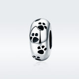 S925 Sterling Silver Oxidized Epoxy Pet Mark Silicone Charms