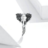 925 Sterling Silver Large Toothless Elephant  Charm For Bracelet  Fashion Jewelry For Women or Men