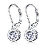 Precious and exquisite zircon earrings wholesale sterling silver earrings