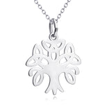 Artistic Celtic Knot Design Life Tree 925 Sterling Silver Pendant Necklace