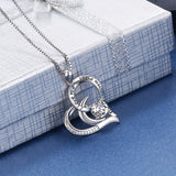 Romantic Love Necklace Mother Gift Jewelry Family Silver Necklace Design