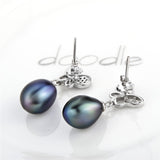 Crystal Women Gender Drop Earrings Pearl Mounting Wholesale