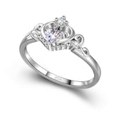 Crown Ring Queen Princess's favorite jewelry design ring silver