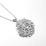 Celtic Life Tree with CZ S925 Sterling Silver Necklace Pendant