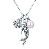 mermaid legend pendant necklace