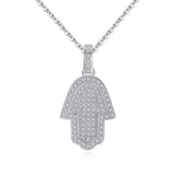 Hand slap Zircon Necklace Pendant  S925 Sterling Silver hot sale