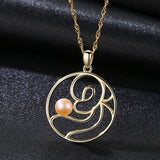 Infinity Knot Freshwater Pearl Pendant S925 Sterling silver Necklace